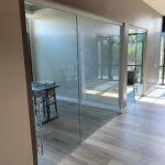 Dual Empyrean Resort Anaheim Meeting Rooms Full Frameless Glass and Sliding Glass Doors